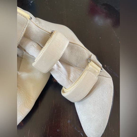 Isabel Marant NEW Scarlet Wedge Cream Boots Booties Size 36 or 6 - Picture 4 of 11